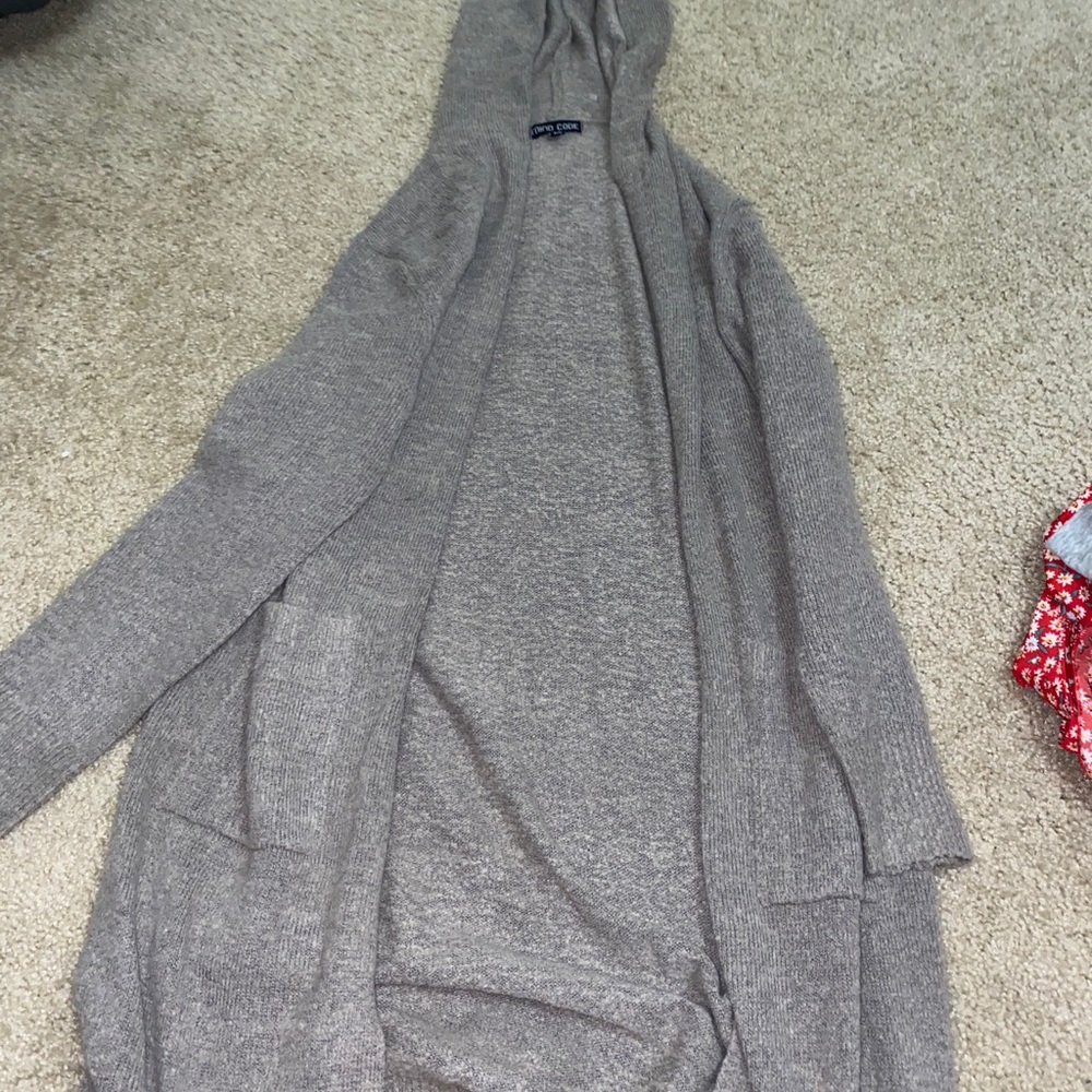 hooded cardigan!
